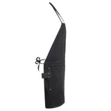 Legendary Work Horse heavy denim apron in indigo blue with adjustable neck strap and utility pockets, made in USA