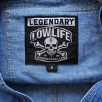 Interior lining of the Legendary Lowlife 'Uncle Jesse' Lightweight Denim Overalls showing the pockets and finish