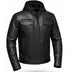 Front view of Men's Legendary lightweight leather motorcycle jacket, displayed flat for product detail