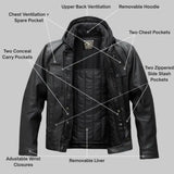 Legendary 'No Mercy' Men's Premium Leather Lightweight Motorcycle Jacket