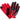 Legendary 'Spitfire' Red/Black Deerskin Short Wrist Touchscreen Motorcycle Gloves