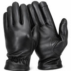 Side angle of Legendary touchscreen deerskin gloves, showing additional product detail