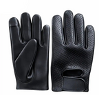 Front-facing view of Legendary ventilated deerskin gloves, displayed flat for product detail