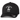 Legendary USA Bolt Logo Flex Fit Cap black front view with embroidered Bolt L logo on crown