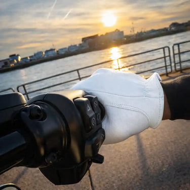 Legendary The Cadbury White Deerskin Short Wrist Touchscreen Gloves