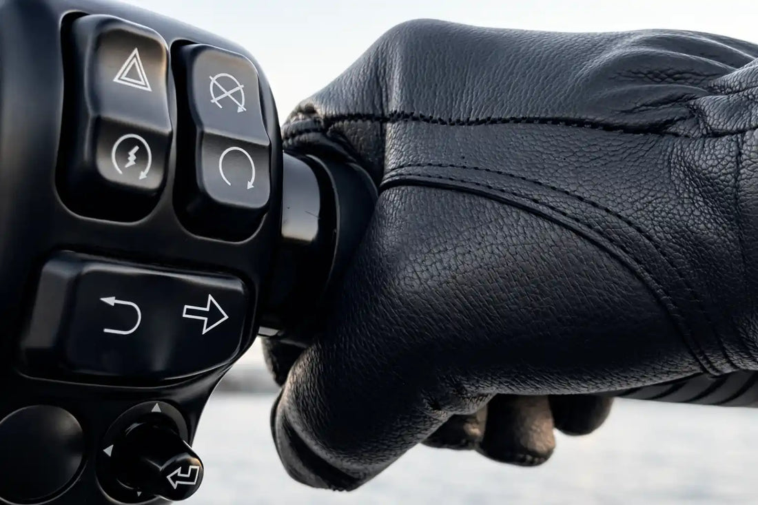 Legendary Bad Billy Black Goatskin Short Wrist Gloves