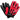 Legendary 'Spitfire' Black/Red Deerskin Short Wrist Touchscreen Motorcycle Gloves