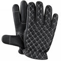 Legendary White Double-Diamond Stitched Deerskin Short Wrist Touchscreen Gloves