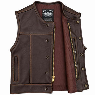 Legendary LowLife NCP Dark Chocolate Leather Vest