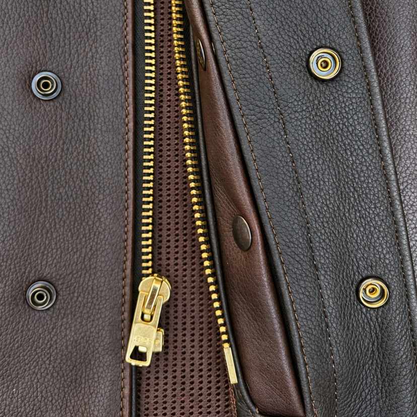Legendary LowLife Leather Cropped Club Vest - Dark Chocolate