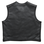 LowLife ‘2Fer1’ Cropped Perforated Leather Vest