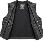 LowLife ‘2Fer1’ Cropped Perforated Leather Vest
