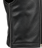 LowLife ‘2Fer1’ Cropped Perforated Leather Vest