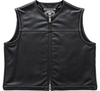 LowLife ‘2Fer1’ Cropped Perforated Leather Vest