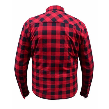 Lumberjack Mens Black & Red Armored Flannel in black flannel, a riding flannel — view 2 of 2