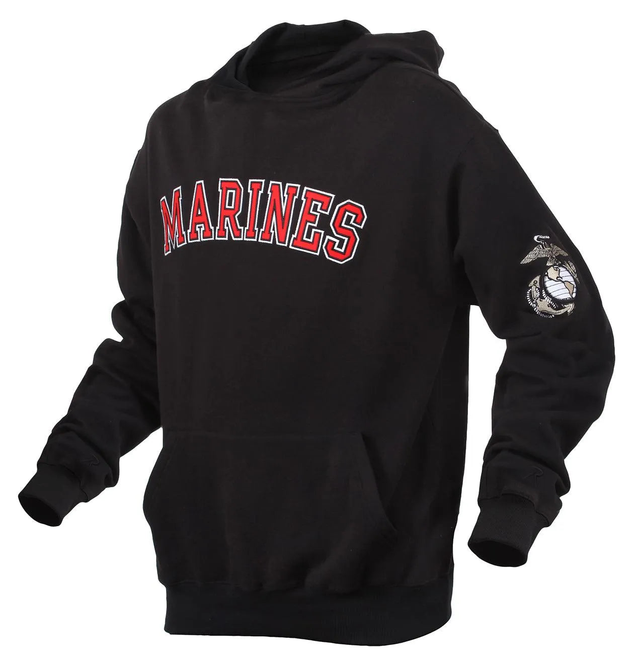 Primary view of Marines Embroidered Pullover Hoodies, shown on plain studio background