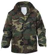 Primary view of Men's Rothco camo M-65 field jacket, with brand detailing visible