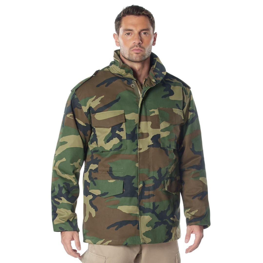 Mens Camo M-65 Field Jacket by Rothco - Legendary USA