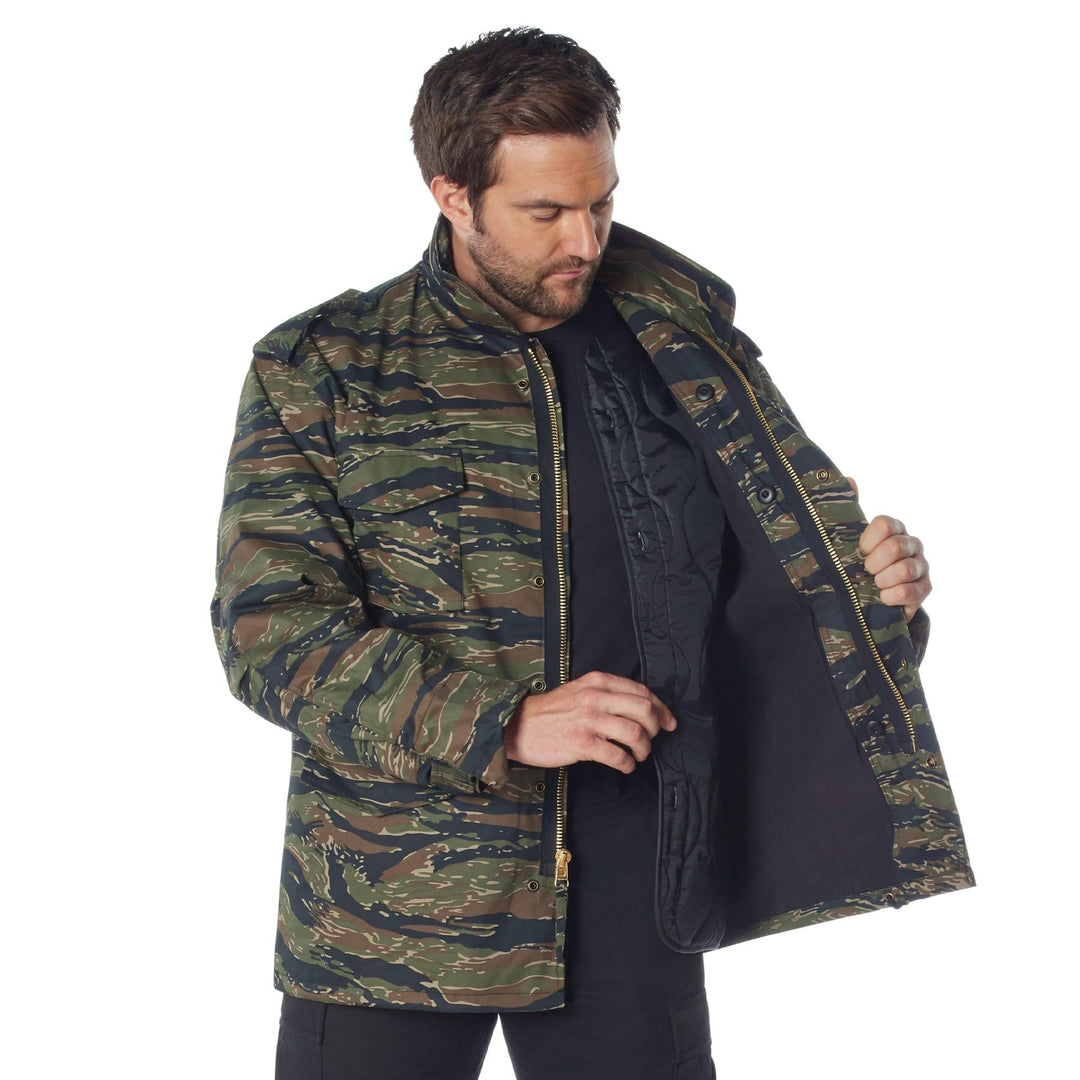 Mens Camo M-65 Field Jacket by Rothco - Legendary USA