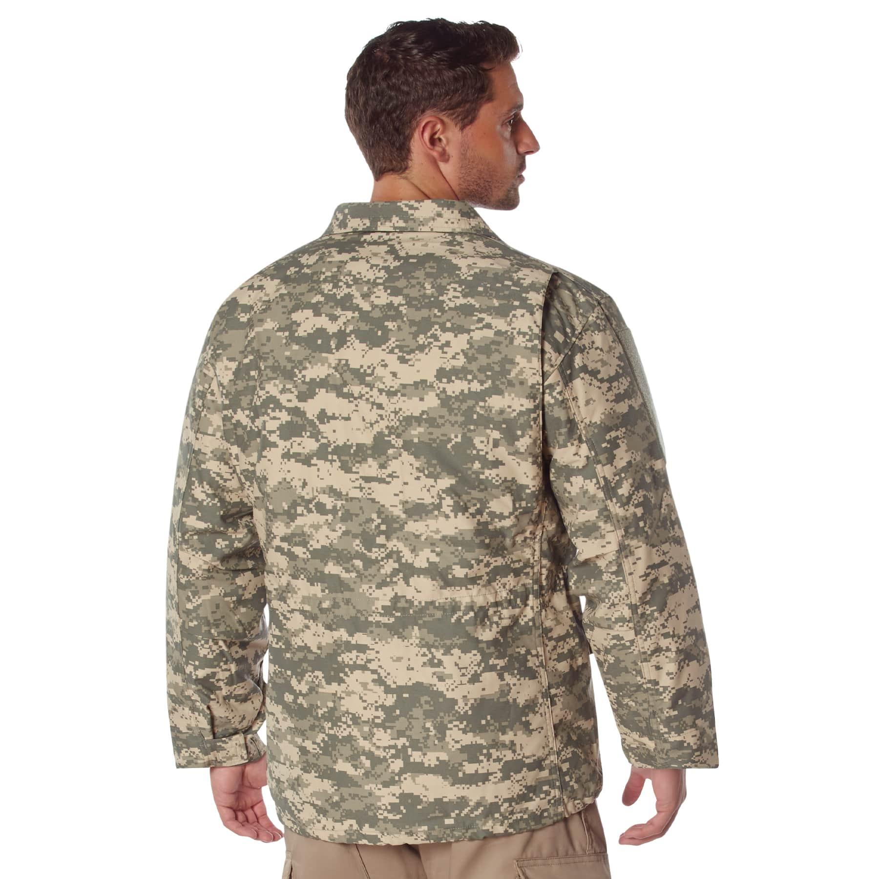 US buy Army Coat Cold Weather Field Camo Men’s Size Large Long USA So-Sew Styles