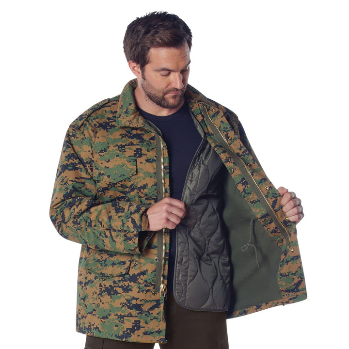 Mens Camo M-65 Field Jacket by Rothco - Legendary USA