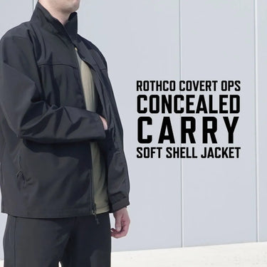 Men's Covert Ops Concealed Carry Soft Shell Jacket, a men's tactical jacket