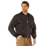 Primary view of Rothco men's nylon MA-1 flight jacket, shown on plain studio background