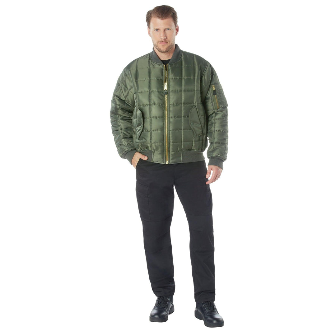 Mens Quilted MA-1 Flight Jacket by Rothco - Legendary USA