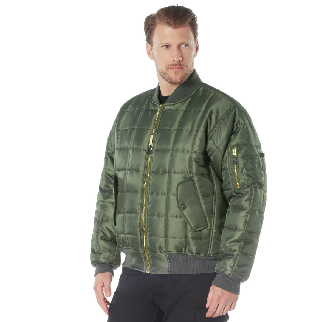 Mens Quilted MA-1 Flight Jacket by Rothco - Legendary USA