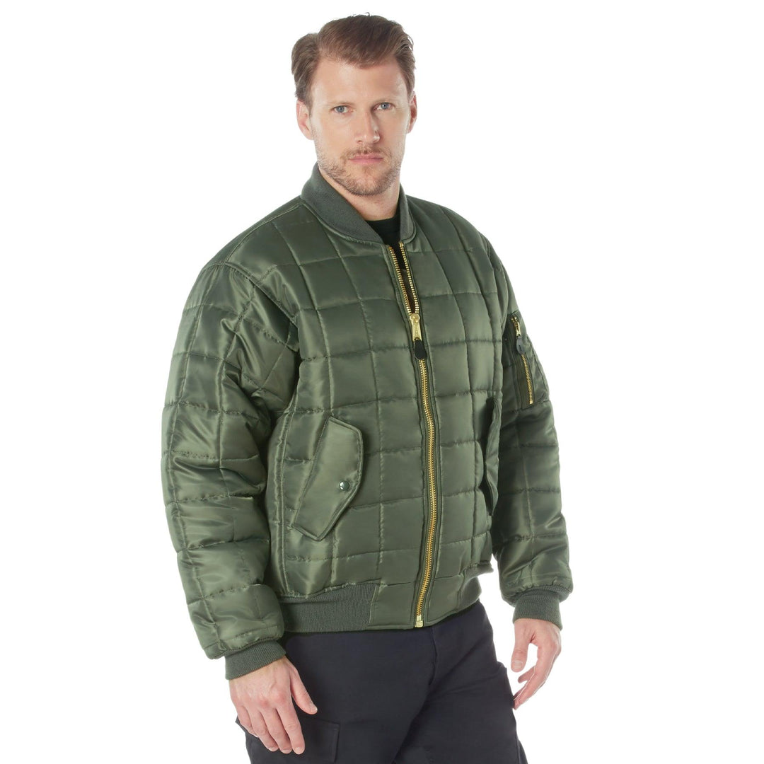 Mens Quilted MA-1 Flight Jacket by Rothco - Legendary USA