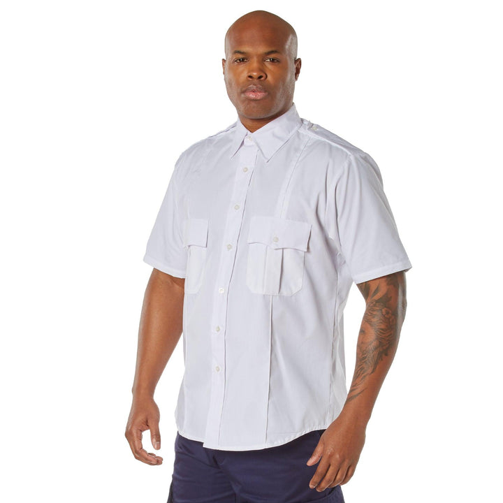 Mens Short Sleeve Uniform Shirt by Rothco - Legendary USA