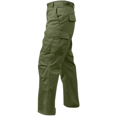 Detail view of Rothco Men's Tactical BDU Pants, highlighting construction detail