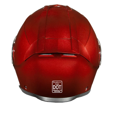 Daytona Glide Modular Motorcycle Helmet - Bluetooth Ready, Dual Visor - Black Cherry | DOT Approved