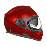 Daytona Glide Modular Motorcycle Helmet - Bluetooth Ready, Dual Visor - Black Cherry | DOT Approved