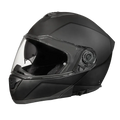 Daytona Glide Modular Motorcycle Helmet - Bluetooth Ready, Dual Visor - Dull Black | DOT Approved