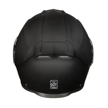 Daytona Glide Modular Motorcycle Helmet - Bluetooth Ready, Dual Visor - Dull Black | DOT Approved