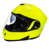 Daytona Glide Modular Motorcycle Helmet - Bluetooth Ready, Dual Visor - Fluorescent Yellow | DOT Approved