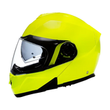 Daytona Glide Modular Motorcycle Helmet - Bluetooth Ready, Dual Visor - Fluorescent Yellow | DOT Approved