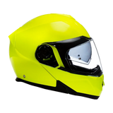 Daytona Glide Modular Motorcycle Helmet - Bluetooth Ready, Dual Visor - Fluorescent Yellow | DOT Approved