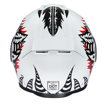 Daytona Glide Modular Motorcycle Helmet - Bluetooth Ready, Dual Visor - Phoenix | DOT Approved
