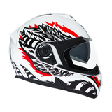 Daytona Glide Modular Motorcycle Helmet - Bluetooth Ready, Dual Visor - Phoenix | DOT Approved