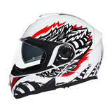 Daytona Glide Modular Motorcycle Helmet - Bluetooth Ready, Dual Visor - Phoenix | DOT Approved