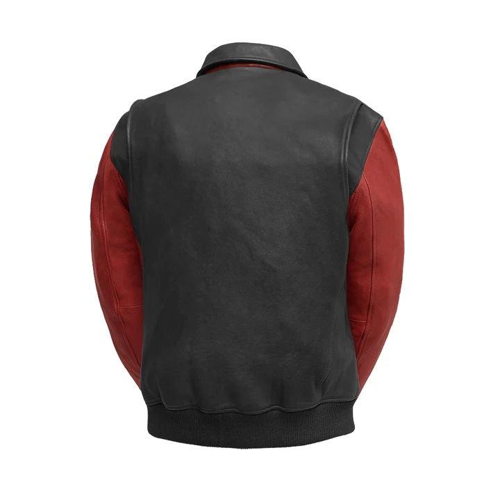 Moto Bomber Two Tone - Men's Leather Jacket - Legendary USA