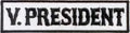 Motorcycle Club White Vice President Patch