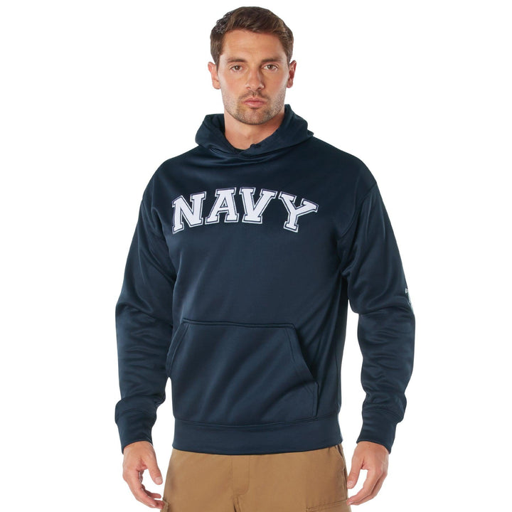 Navy Embroidered Pullover Hoodie - Legendary USA