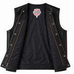 Legendary Neckless Outlaw Leather Vest