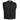 Legendary 'Cutdown' Collarless Cropped Black Denim Motorcycle Vest