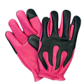 Legendary 'Spitfire' Neon Pink/Black Deerskin Short Wrist Touchscreen Motorcycle Gloves