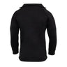 Side angle of Poly Zip Collar Shirts by Rothco, highlighting construction detail