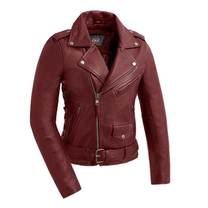 Popstar - Women's Motorcycle Leather Jacket - Legendary USA